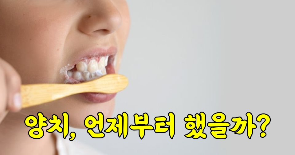 양치 언제부터 했고, 칫솔은 언제부터 사용했을까? 1